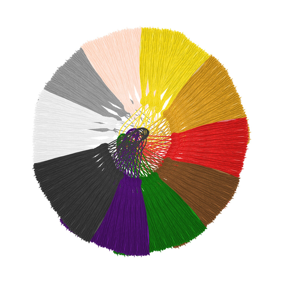 Glands Bleu Roi Mandala Crafts Pour Marque-Pages, Petits Pompons En Vrac Pour L'artisanat - Glands Bleu Roi Pour Marque-Pages - 100 Mini Pompons-image