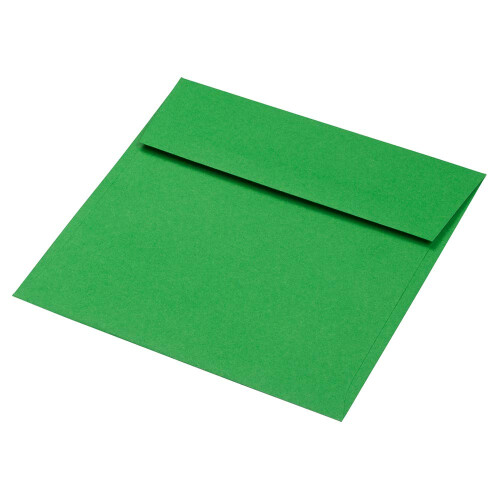 JAM PAPER 6 x 6 Square Colored Invitation Envelopes - Green Recylced - 25/Pack 2