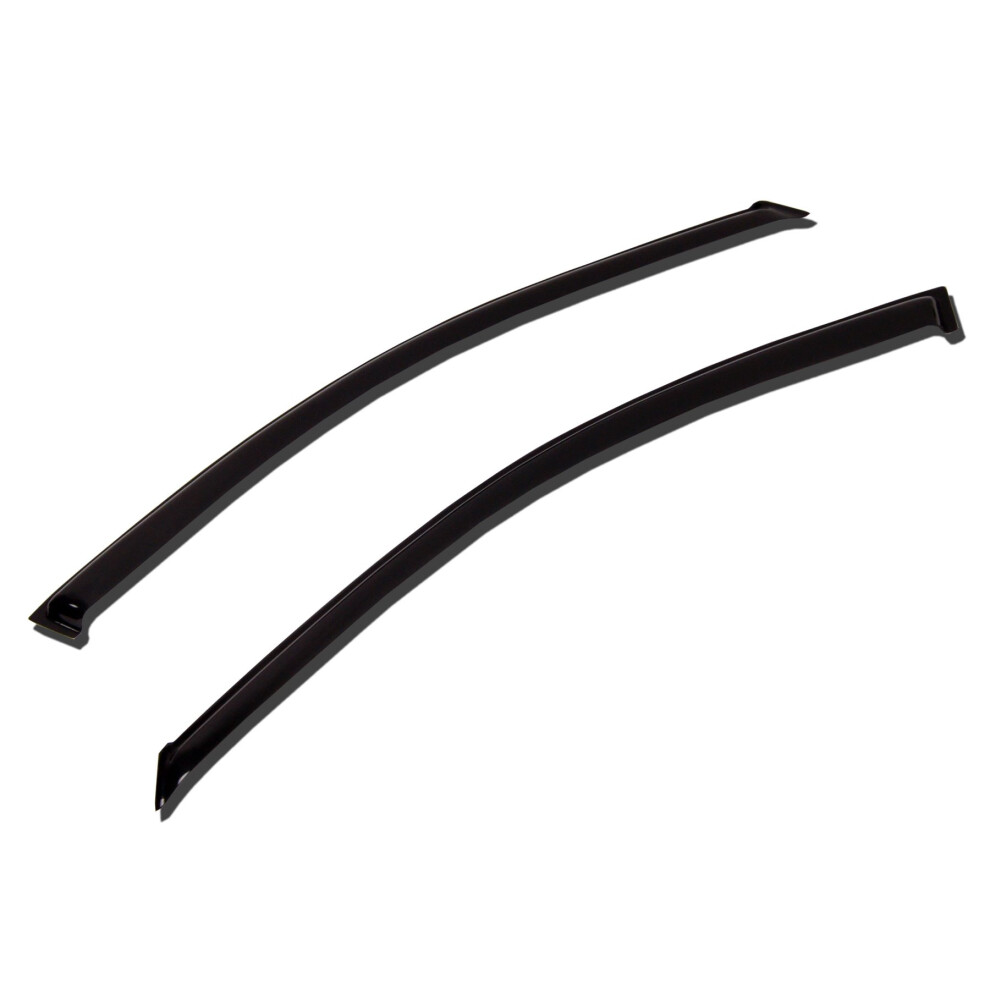 Tuningpros Wv-341 Window Visor Deflector Rain Guard Smoke 2-Pc Set Dark 789545323439