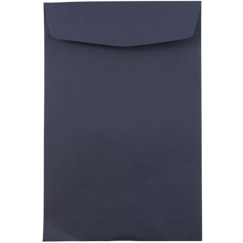 JAM PAPER 6 x 9 Open End Catalog Premium Envelopes - Navy Blue - 10/Pack