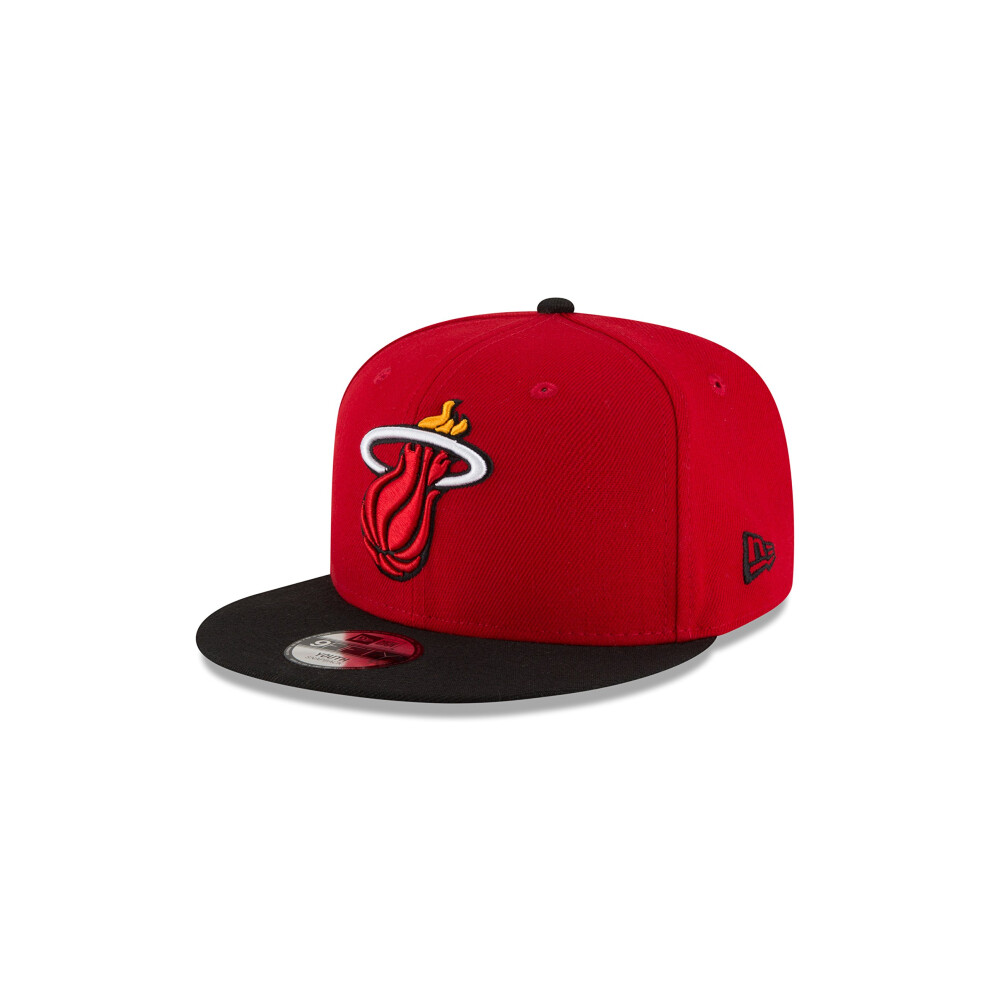 Nov Ra Boys Red Nba Miami Heat 9Fifty 2Tone Snapback Cap One Size