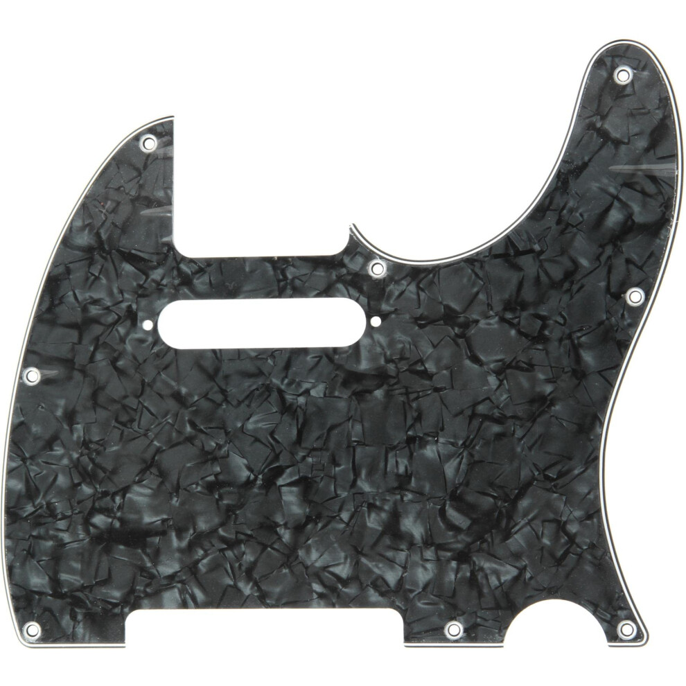 Fender Standard Telecaster Pick Guard (8 Hole) 4-Ply - Black Pearl