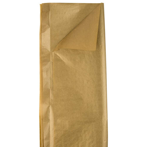 Jam Paper Tissue Paper - Gold Semi -Metallic - 10 Sheets/Pack 2