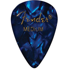 Fender Premium Celluloid Guitar Picks 351 Form Blue Moto Medium 144-Pack