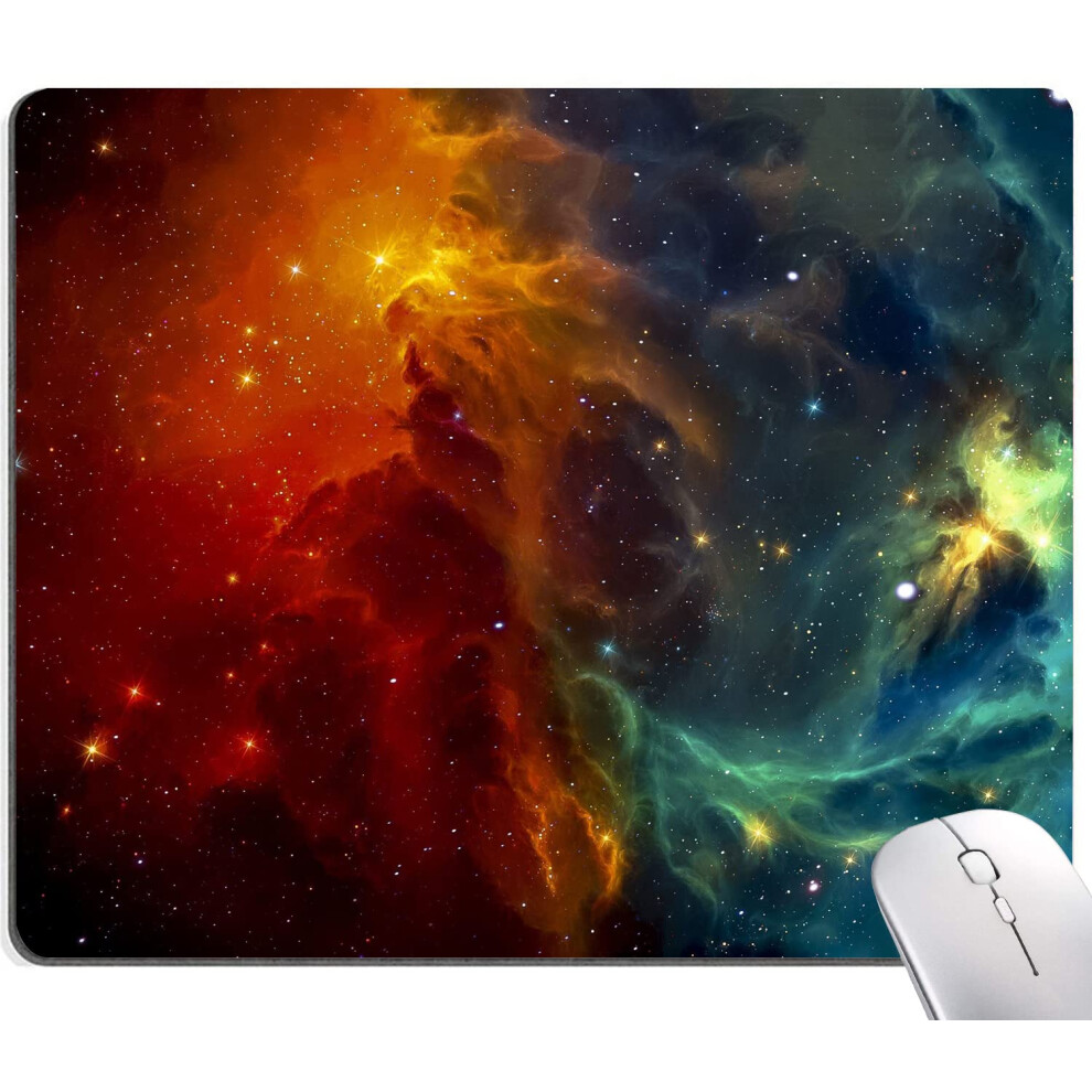 Mouse Pad Galaxy Mouse Pad Square Waterproof Mouse Pad Non-Slip Rubber Base Mousepads For Office Laptop 9.5""""X7.9""""X0.12"""" Inch(Cool Galaxy) 740706854933