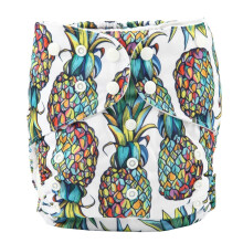 Sigzagor 2 7 ans Junior Big Tissu Class Diaper Nappy Pocket r utilisable Baby Kids Toddler (Pineapple)