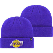 47 NBA Unisex-Erwachsene Primary Logo Cuffed Knit Primary Logo Team Color Beanie-M  tze f  r kaltes Wetter, Einheitsgr    e (Los Angeles Lakers Lila)