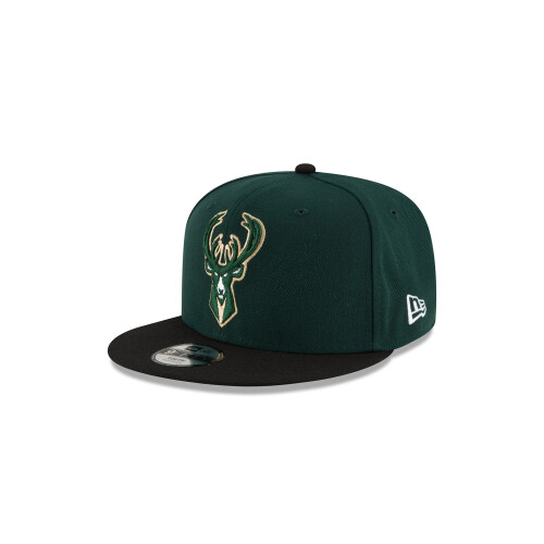 NBA Milwaukee Bucks Jungen 9Fifty 2Tone Snapback Cap Einheitsgr    e Dunkelgr  n