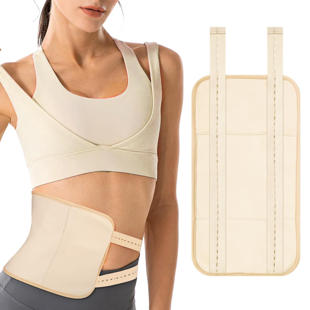 Torpnia Beige Castor Oil Pack Adjustable Reusable Castor Oil Pack Wrap For Liver Detox Castor Oil Pack Wrap For Stomach Less Mess Elastic Strap Bamboo Co