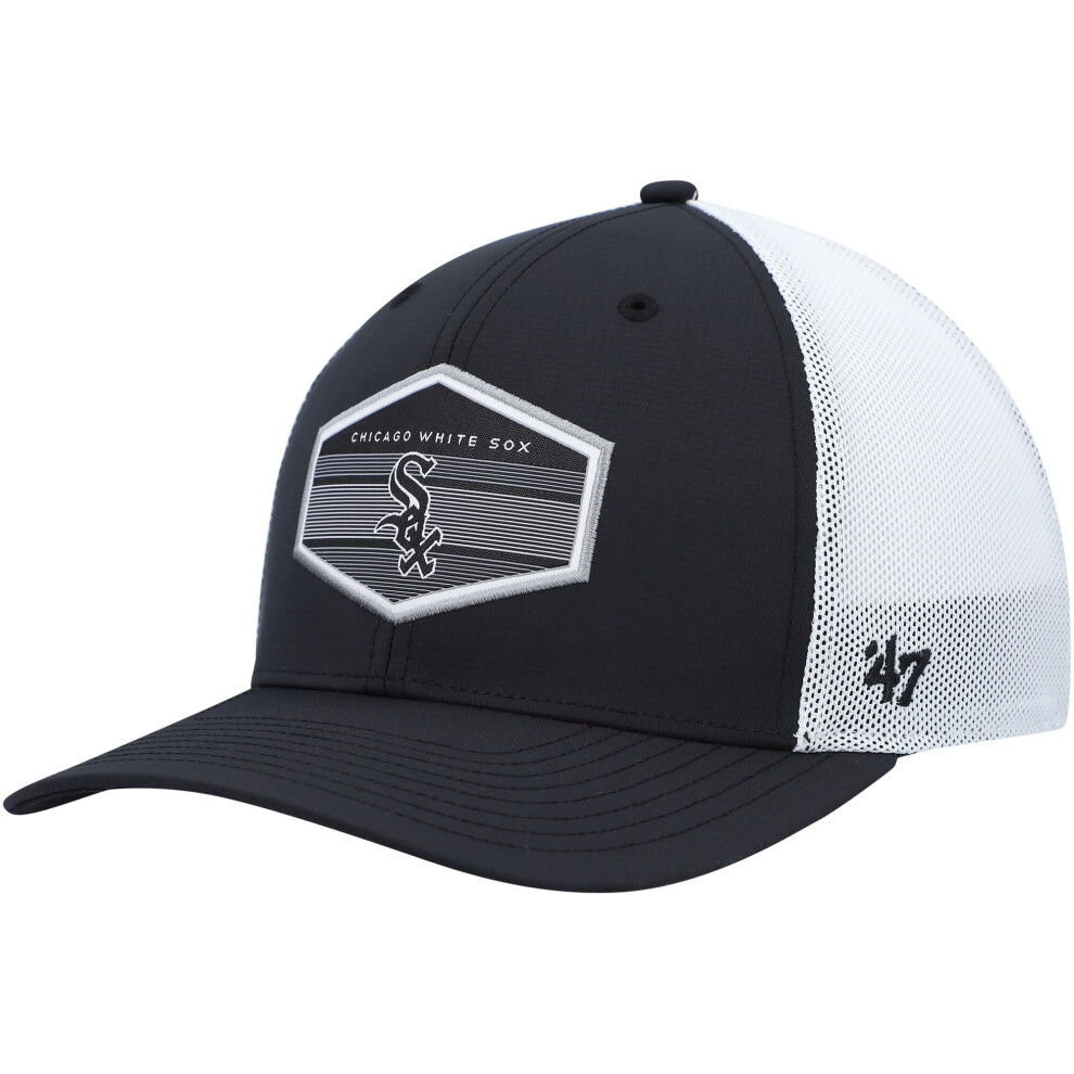 Casquette De Camionneur Ajustable En Maille Mlb Burgess Pour Adulte, Taille Unique (White Sox De Chicago)-image
