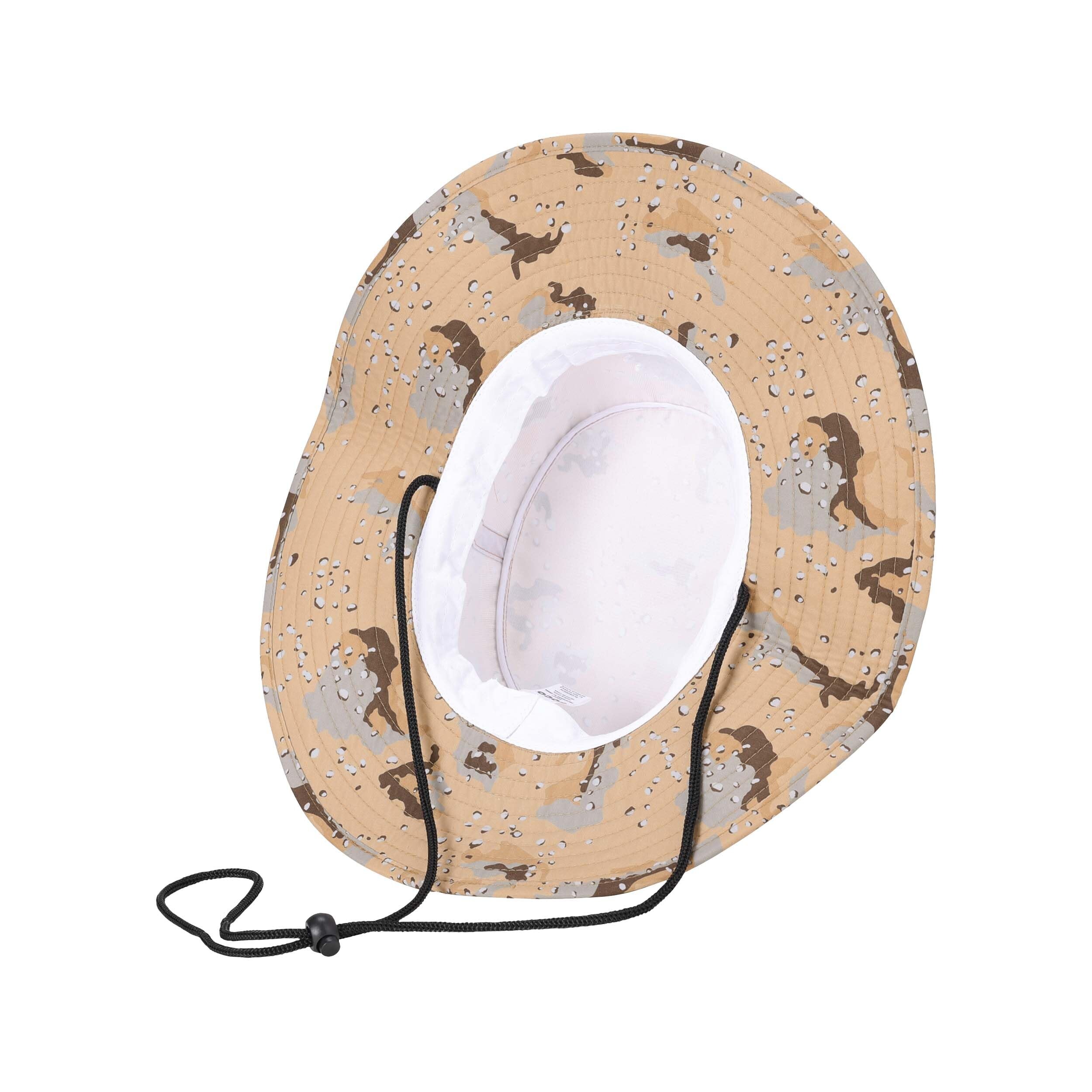 Chapeau Trapper Camouflage avec Fourrure Naturelle de Lapin Marron pour Homme