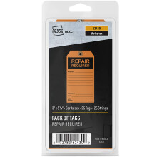 Avery fortrykte reparationsn?dvendige m?rker med streng 5,75"""" x 3"""" orange m?rker 25 skrive-p? h?ngem?rker (62430)
