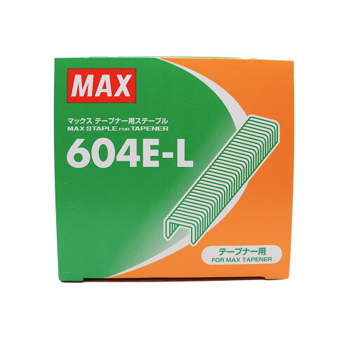Max USA Tapener Max Staples 604e-l 1 caixa de suprimento de sanver de 4 polegadas x2 polegadas x0,25 polegadas 1