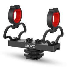 Movo SM6 Ultraflex Premium Shockmount for Shotgun Microphones - Compatible with Rode NTG Series Sennheiser MKE600 Audio-Technica AT875R and More