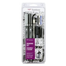 Tombow 56303 Drawing Set 6-Pack. Includes all the products you need to create doodles and illustrations!