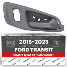T1A Interior Front Passenger Door Handle Replacement - Compatible with 2015-2023 Ford Transit - Textured Black Plastic - OEM CK4Z-9946318-A BK2Z