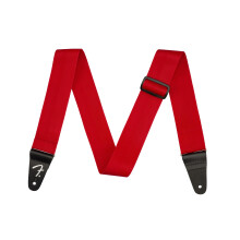 Fender polypropyleen Gitaarband, Gitaaraccessoires, Leren Eindes, Rood