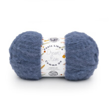 Lion Brand Yarn Feels Like A Dream, Weiche Wolle zum Stricken und Häkeln, Dusty Blue, 1 Packung