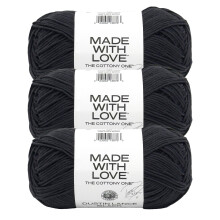 Lion Brand Garn Tom Daley - The Cottony One, Garn zum Stricken, Primrose Hill, 3er Pack