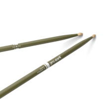Promark American Hickory Classic 5A -rumpukapulat, tammenterhon muotoiset, vihre  t - yksitt  ispari