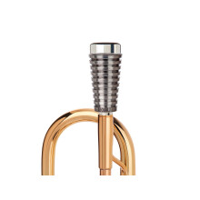 Trompet mundstykket booster kgubrass. Specialfremstillet radiator trompet booster kgu børstet sølvbelagt farve