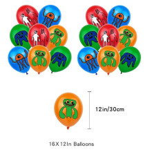 (Balloon*16) Garten Banban Of Theme Kids Birthday Party Supplies Decor Set Topper Cake Banner