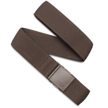 Arcaderiemen A2 Atlas Unisex Adventure Belt: Heavy Duty stretch metaal, gratis gesp, medium bruin
