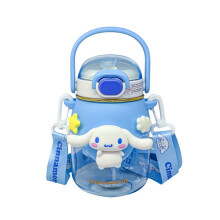(Cinnamon) Sanrio My 820ml Melody Children Plastic Outdoor Student Sports Straw Bottle Gift