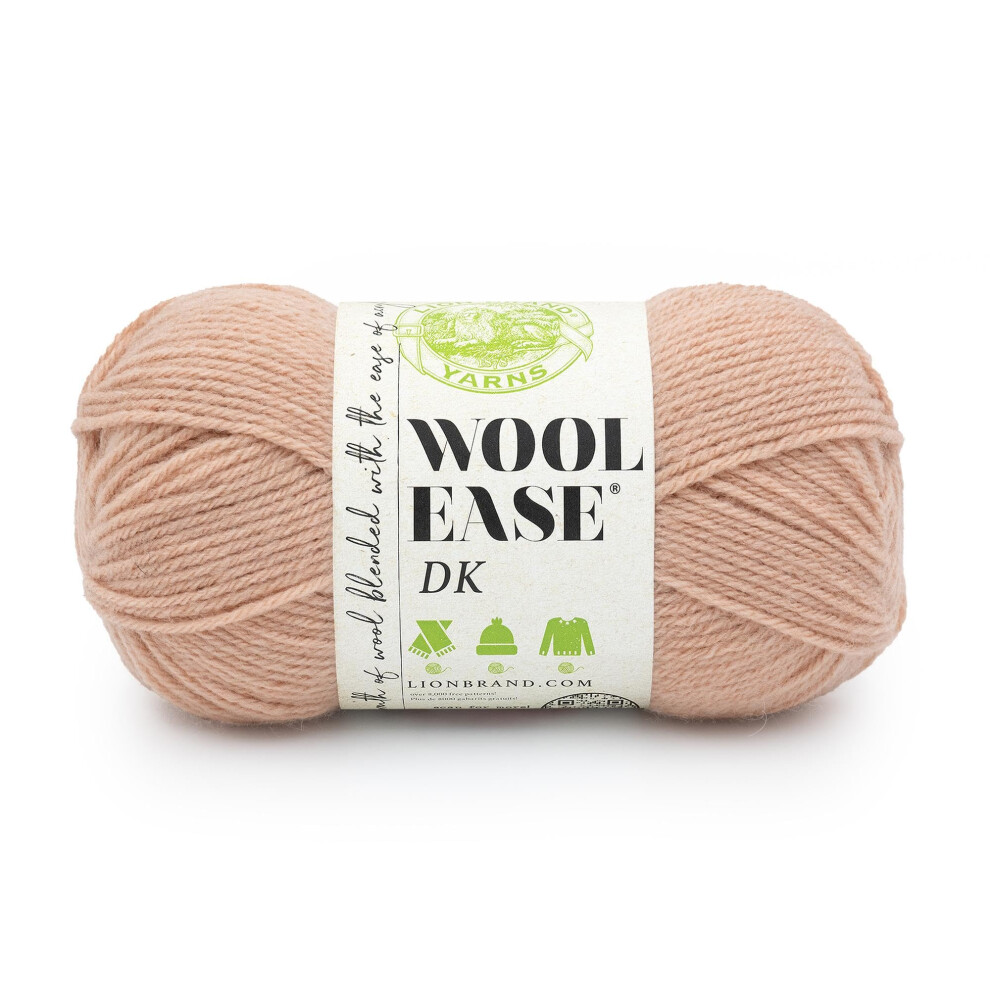 Lion Brand Wool-Ease DK Yarn  Yarn for Knitting  Crocheting  and Crafts  Peach  1 Pack