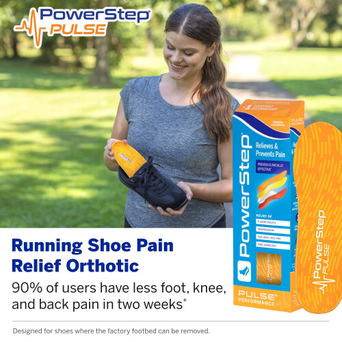PowerStep Insoles Pulse Performance Running Shoe Pain Relief