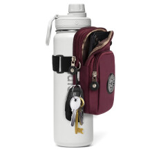Fleszak Gym Water Caddy met Telefoonhouder Waterfles Sleeve Tas met Zak voor Kaarten Sleutels Portemonnee Gym Fles Accessoires voor Heren Dames