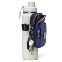 Bottle Pouch Gym Water Caddy with Phone Holder Water Bottle Sleeve Bag with Pocket for Cards Keys Wallet Gym Bottle Accessories for Men Women