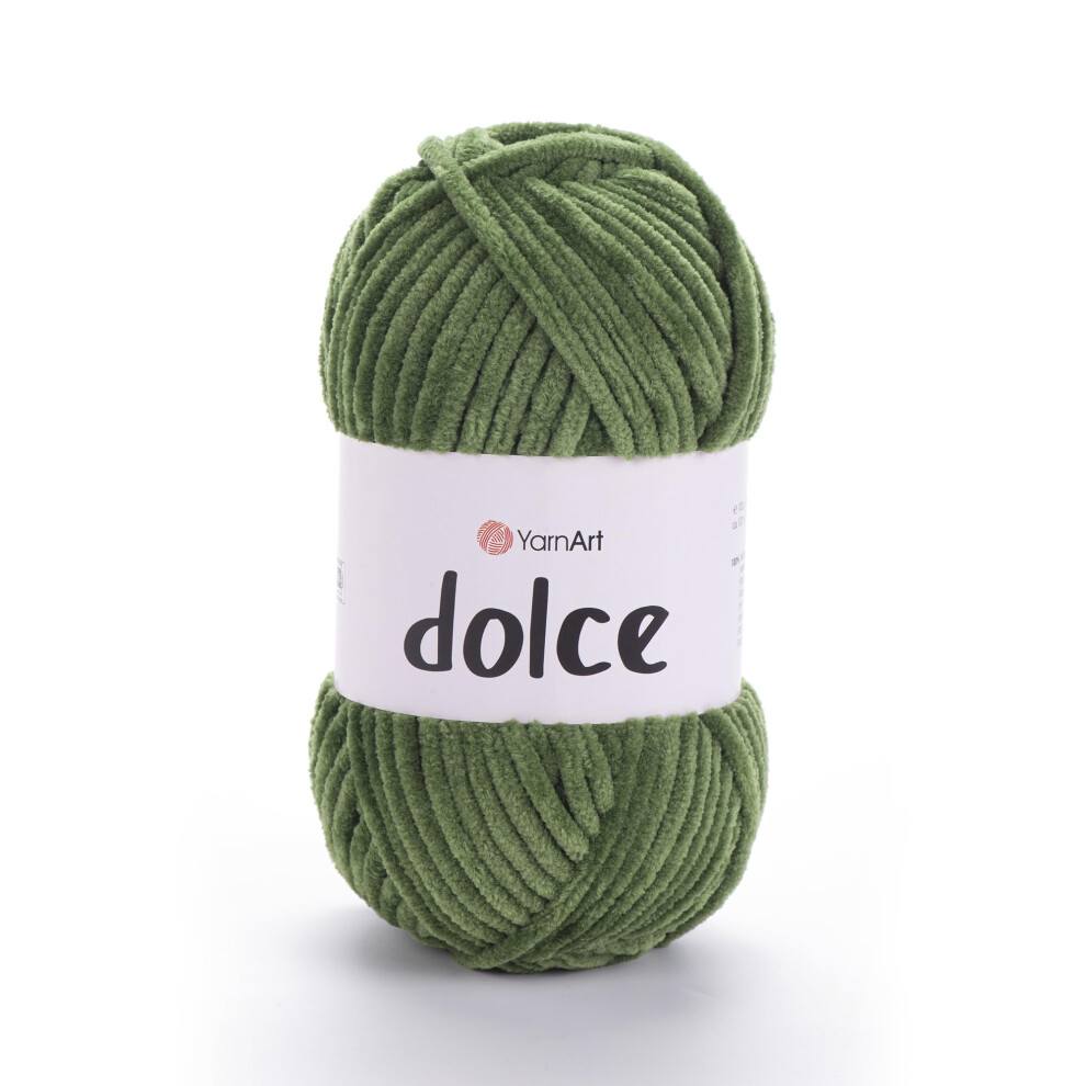 Yarnart Dolce Zachte Chenille Velours Super Bulky Garens voor Deken Amigurumi Haakwerk - 100 Gram (3.53 oz) 131 Yards (797)