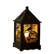 (Crow) Led Halloween Portable Pumpkin Lamp Party Decoration Ornaments Prop Gift Photo