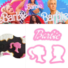 Barbie 3pcs Cookie Cutters Cortadores Princess Biscuit Mould Cake Wedding Party