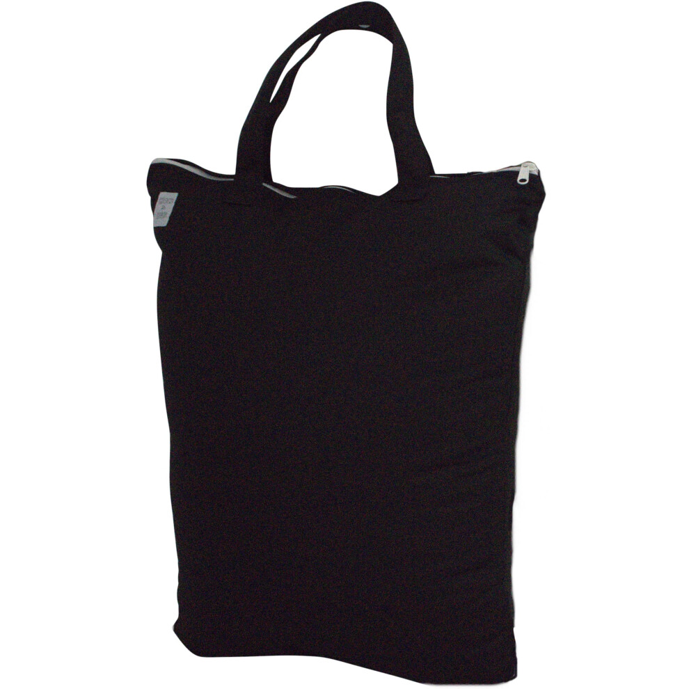 MOM & BAB Wet Bag for Baby and Swimsuit/Wet Bags for Cloth Diapers/Travel/Daycare/School/Gym/Yoga/Baby Shower (One Black Bag)