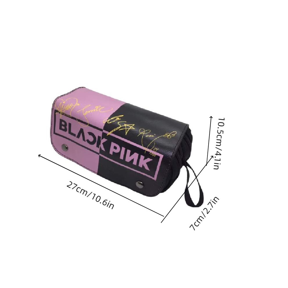 (StyleA) Stationery Blackpink Bag Pencil Case Magnetic Buckle Student Large Capacity