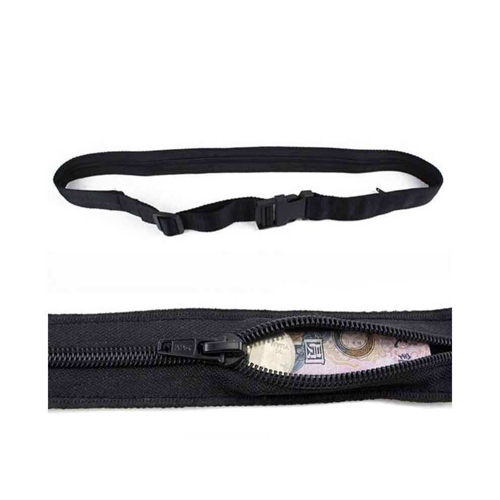 Secret Security Hidden Wallet Passport Money Waist Belt Travel Slim Pouch Bag-image-OPC-PGSQMV5-NEW