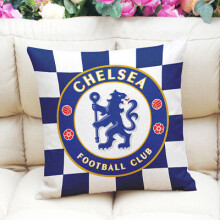 (4) Football Cushion Club Cover Liverpool Chelsea Home Decor 45x45cm Pillow Case