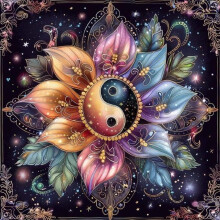 MOMDEDP Mandala Diamond Painting Kits voor volwassenen 5D Bloem Volledige boor Diamond Art DIY Mandala Diamond Art Kit Gem Art voor thuis muurdecorat