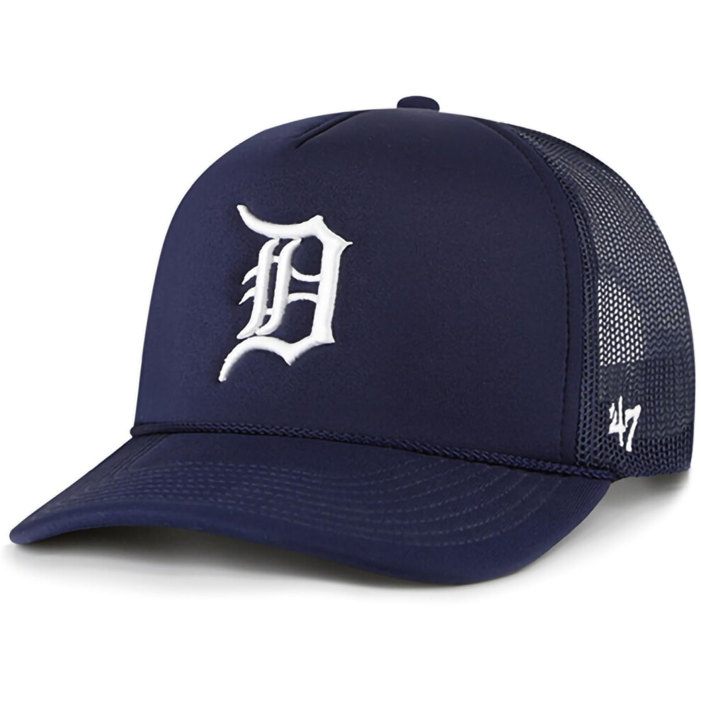 Casquette Ajustable Mlb 47 Unisexe Pour Adulte, En Maille Mousse, Style Camionneur (Tigres De D Troit)-image