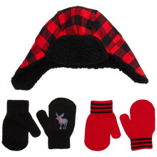 Simple Joys by Carter's Baby -pipo ja -lapasetit Buffalo Check -kuviolla, 12   24 kuukautta