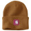 Carhartt Carhartt Knit Rubber Patch Beanie Carhartt Brown 1