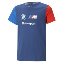 PUMA BMW M Motorsports Kids Essentials Logo Tee PRO Blue-M Color Small