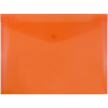 Buste in plastica in jam di carta con chiusura a scatto - Opuscolo di lettere - 9 3/4 x 13 - Orange - 3/Pack