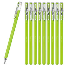 Pentel Color Ballpoint Pen Matte Hop Yellow Green 10 Pens K110-VK