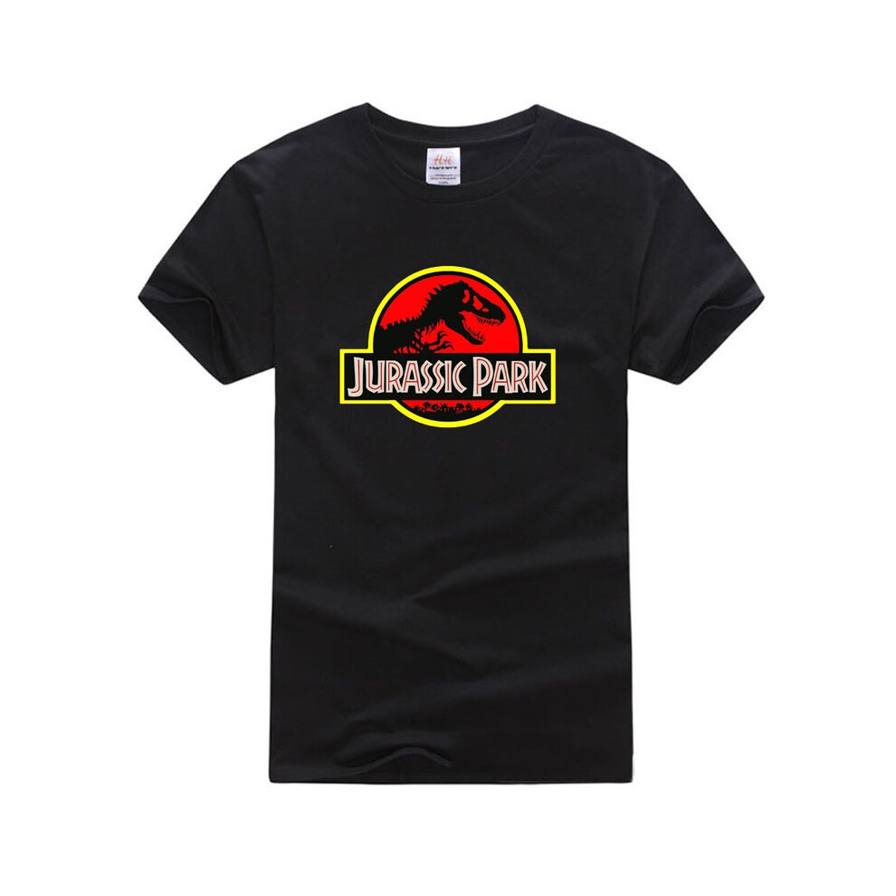 (, Tagxl=Us M) Jurassic Mens Park Original Movie Logo Trex Dinosaur Mens Tshirts Licensed Black
