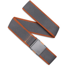 Arcaderiemen A2 Carto Unisex avonturenriem: heavy-duty stretchmetaal, gratis gesp, houtskool/zadel