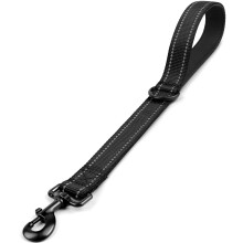 Joytale Strong kurze Hundeleine, 45,7 cm, 3,1 cm breit, robuster, gepolsterter Griff zur Verkehrskontrolle, reflektierende Leine für mittelgroße und