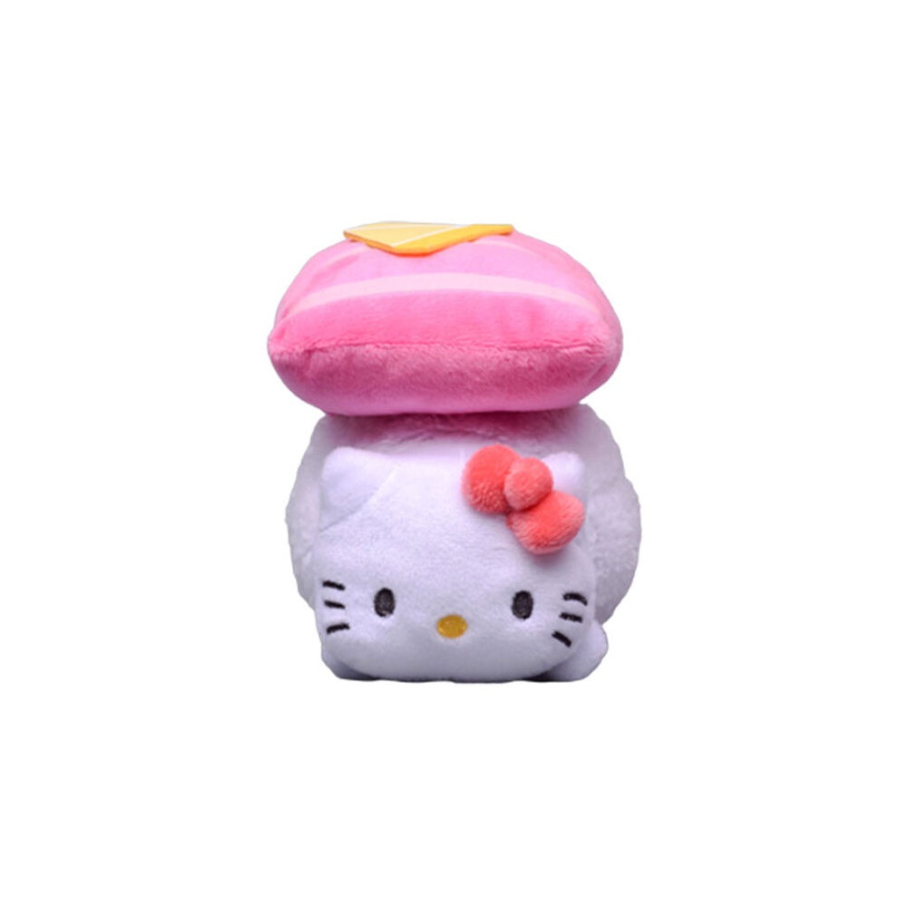 (Hello Kitty, 18cm/7.09in) Melody Sanrio Series Hello Kitty Cinnamoroll Sushi Shape Plush Toy Doll Pendant